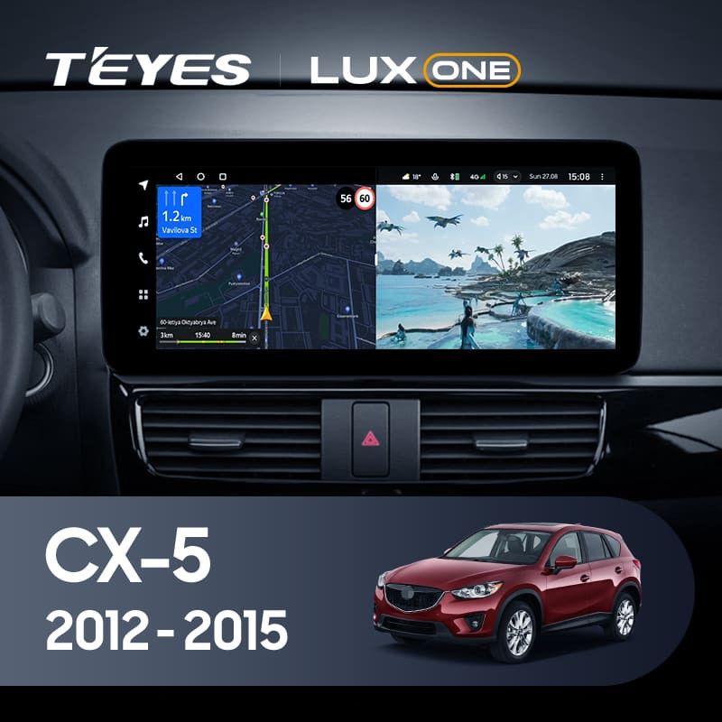 Штатная магнитола Teyes LUX ONE 6/128 Mazda CX-5 (2012-2015) Тип-C