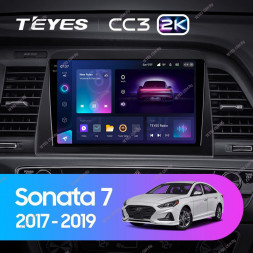 Штатная магнитола Teyes CC3 2K 4/32 Hyundai Sonata 7 LF (2017-2019)