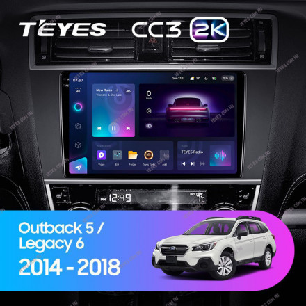 Штатная магнитола Teyes CC3 2K 4/32 Subaru Outback 5 (2014-2018)