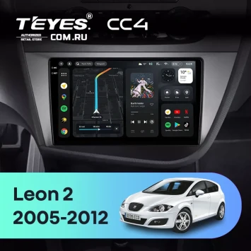 Штатная магнитола Teyes CC4 8/128 Seat Leon 2 (2005-2012) F2