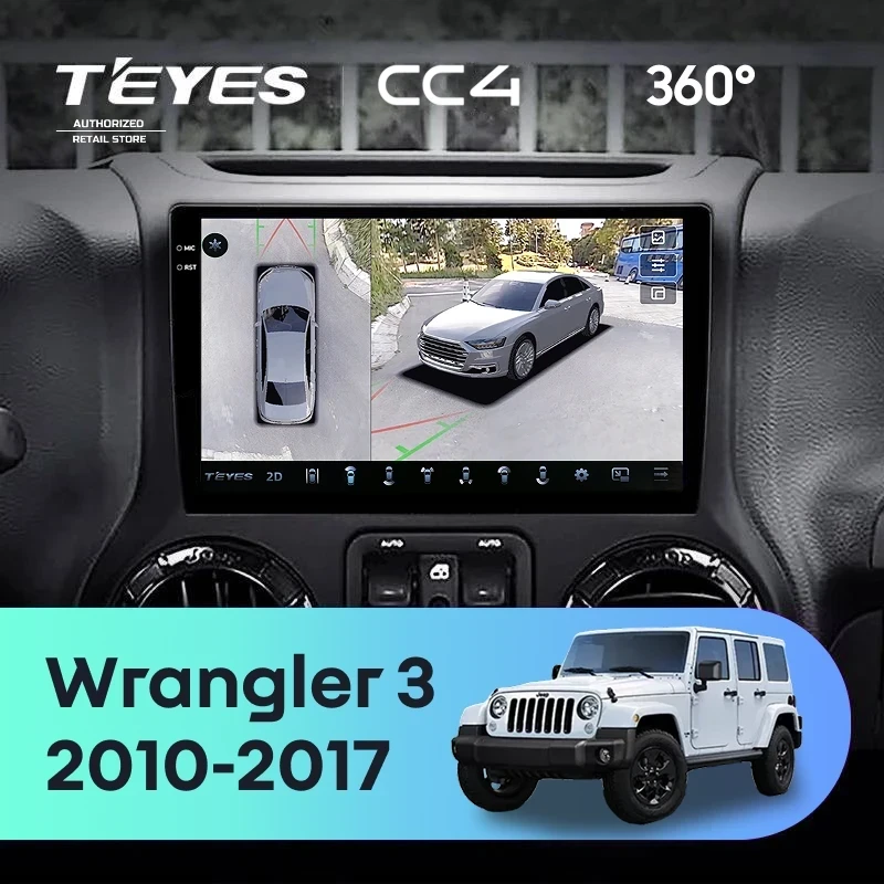 Штатная магнитола Teyes CC4 360 6/64 Jeep Wrangler 3 JK (2010-2017) L15