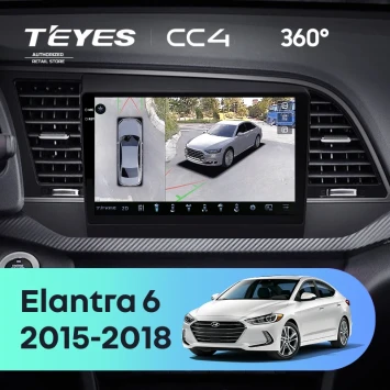 Штатная магнитола Teyes CC4 360 6/64 Hyundai Elantra 6 (2015-2018) Тип-A