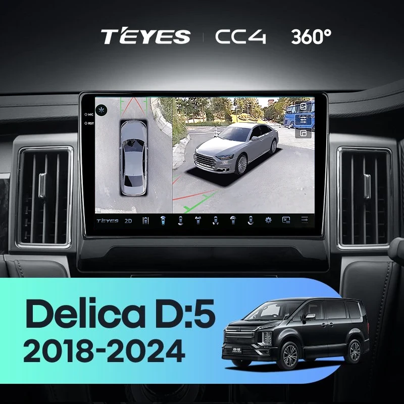 Штатная магнитола Teyes CC4 360 6/64 Mitsubishi Delica D:5 (2018-2024)