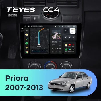 Штатная магнитола Teyes CC4 6/64 Lada Priora 1 (2007-2013) F2 (черная)