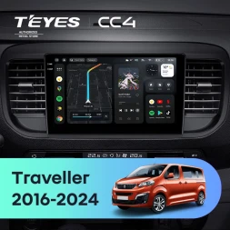 Штатная магнитола Teyes CC4 6/64 Peugeot Traveller (2016-2024)