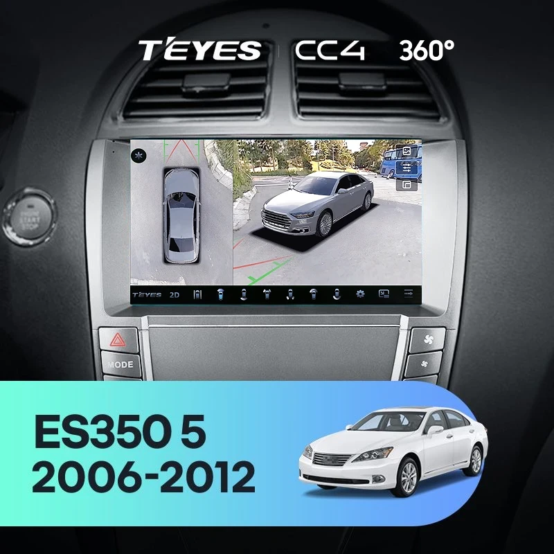 Штатная магнитола Teyes CC4 360 8/128 Lexus ES350 5 V XV40 (2006-2012) Тип-C