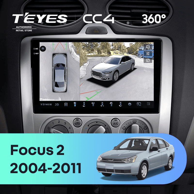 Штатная магнитола Teyes CC4 360 8/128 Ford Focus 2 Mk 2 (2004-2011) F1