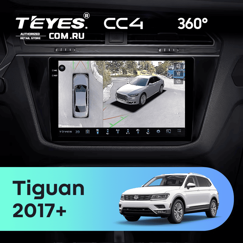 Штатная магнитола Teyes CC4 360 8/128 Volkswagen Tiguan 2017+