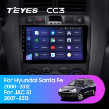 Штатная магнитола Teyes CC3 4/64 Hyundai Santa Fe SM (2000-2012)