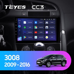 Штатная магнитола Teyes CC3 6/128 Peugeot 3008 1 (2009-2016) F2