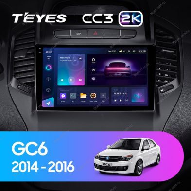 Штатная магнитола Teyes CC3 2K 360 6/128 Geely GC6 1 (2014-2016)