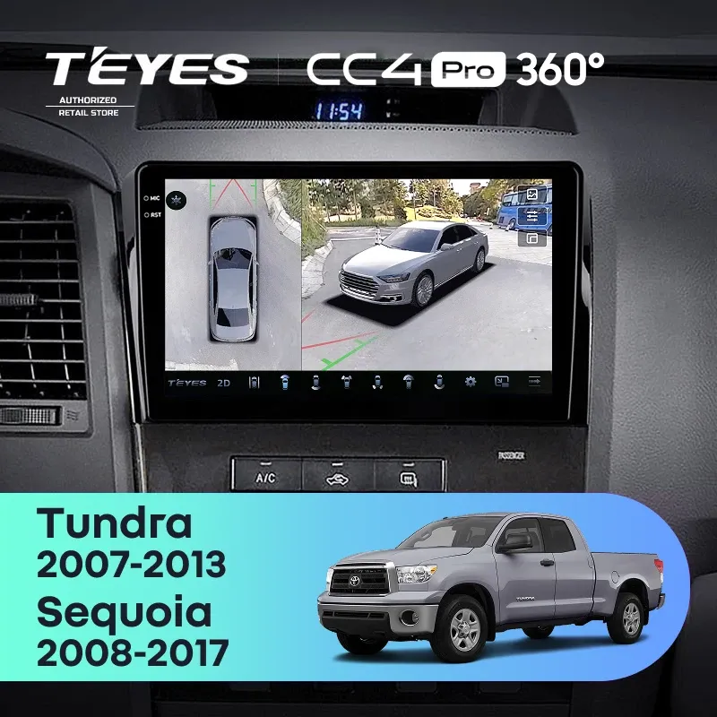 Штатная магнитола Teyes CC4 Pro 360 8/128 Toyota Tundra XK50 (2007-2013)
