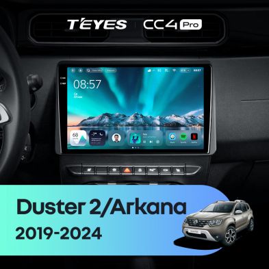 Штатная магнитола Teyes CC4 Pro 12/256 Renault Duster HM 2 (2020-2023) F1