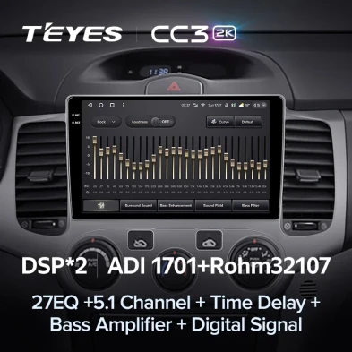 Штатная магнитола Teyes CC3 2K 4/32 Kia Optima 2 MG (2005-2008)