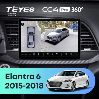Штатная магнитола Teyes CC4 Pro 360 12/256 Hyundai Elantra 6 (2015-2018) Тип-B (11")