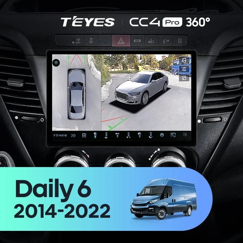 Штатная магнитола Teyes CC4 Pro 360 8/128 Iveco Daily 6 (2014-2022) (11")