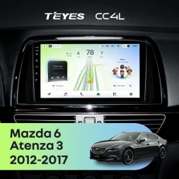 Штатная магнитола Teyes CC4L 6/64 с DTS Mazda Atenza 3 (2012-2017) Тип-B Правый руль