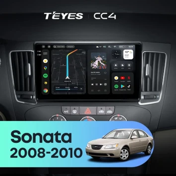 Штатная магнитола Teyes CC4 8/128 Hyundai Sonata NF (2008-2010) F1