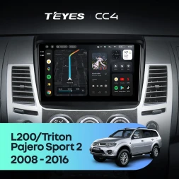 Штатная магнитола Teyes CC4 8/128 Mitsubishi Pajero Sport 2 (2008-2016)