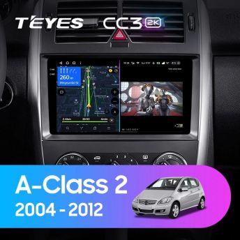 Штатная магнитола Teyes CC3 2K 360 6/128 Mercedes-Benz A-Class 2 W169 C169 (2004-2012)