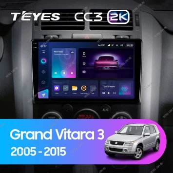 Штатная магнитола Teyes CC3 2K 4/32 Suzuki Grand Vitara 3 (2005-2015)
