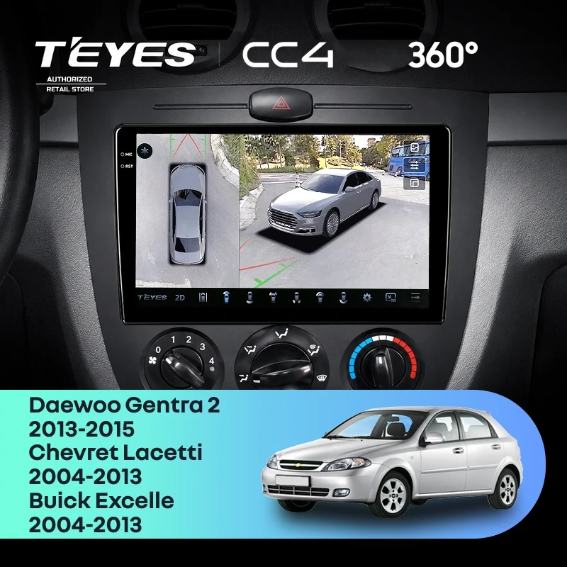 Штатная магнитола Teyes CC4 360 6/64 Chevrolet Lacetti J200 (2004-2013) F1 Тип-A