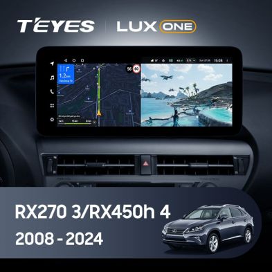 Штатная магнитола Teyes LUX ONE 4/32 Lexus RX270 3 RX450h 3 AL10 (2008-2015) Тип-B