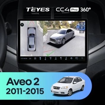 Штатная магнитола Teyes CC4 Pro 360 8/128 Chevrolet Aveo 2 (2011-2015) (13")