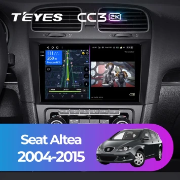 Штатная магнитола Teyes CC3 2K 4/64 Seat Altea (2004-2015)