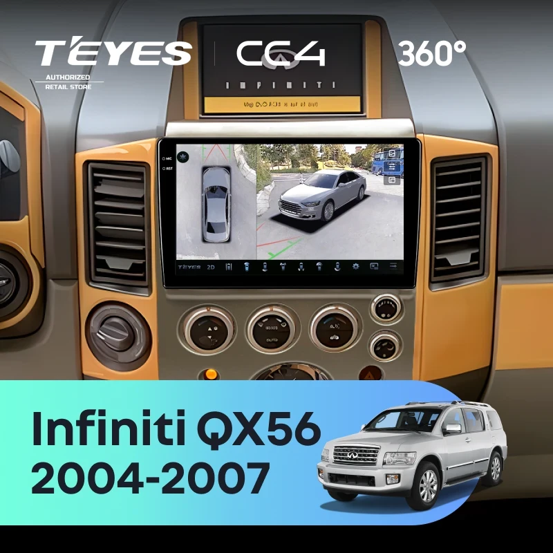 Штатная магнитола Teyes CC4 360 8/128 Infiniti QX56 (2004-2007)