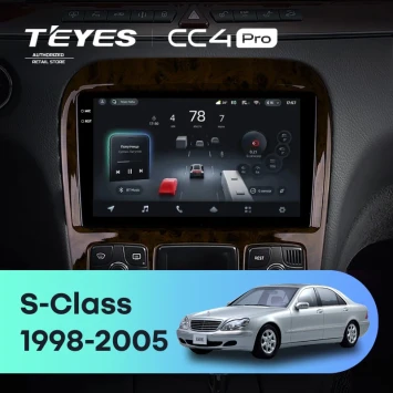 Штатная магнитола Teyes CC4 Pro 8/128 Mercedes-Benz S-Class W220 VV220 (1998-2005)