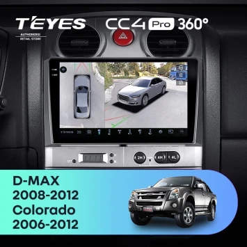 Штатная магнитола Teyes CC4 Pro 360 8/128 Isuzu D-Max (2008-2012)