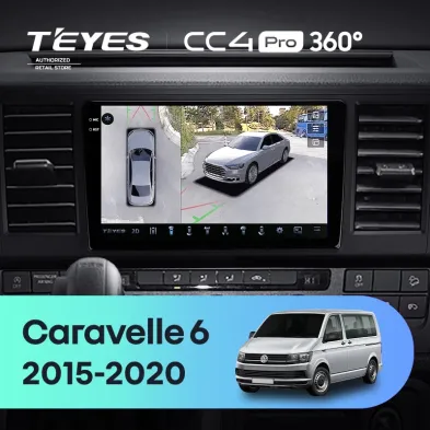 Штатная магнитола Teyes CC4 Pro 360 8/128 Volkswagen Caravelle T6 (2015-2020)