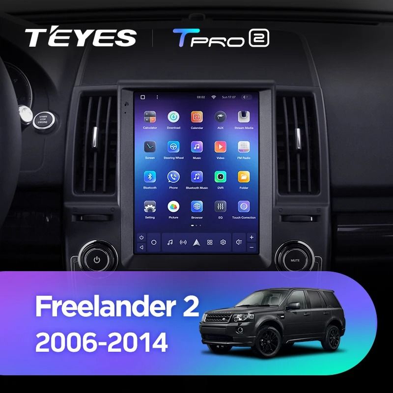 Штатная магнитола Tesla style Teyes TPRO 2 4/64 Land Rover Freelander 2 (2006-2012) Тип-A