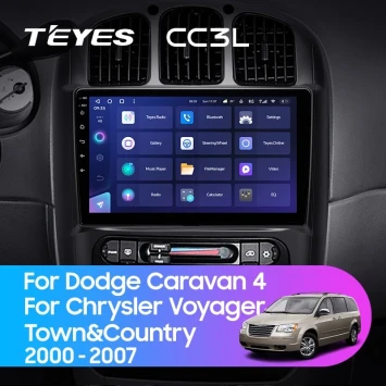Штатная магнитола Teyes CC3L 4/64 Chrysler Town & Country 4 RS (2000-2007) Тип-B