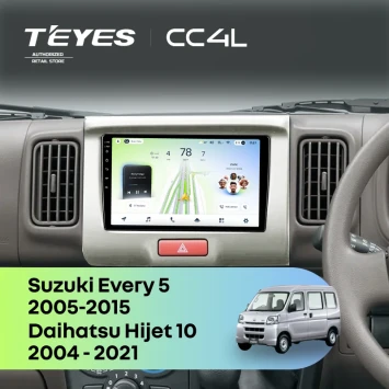 Штатная магнитола Teyes CC4L 6/64 с DTS Suzuki Every 5 (2005-2015)