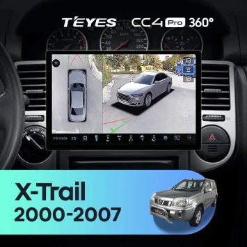 Штатная магнитола Teyes CC4 Pro 360 12/256 Nissan X-Trail T30 (2000-2007) F1 (11")