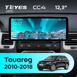 Штатная магнитола Teyes CC4 12.3" 8/128 Volkswagen Touareg FL NF (2010-2018) Тип-A