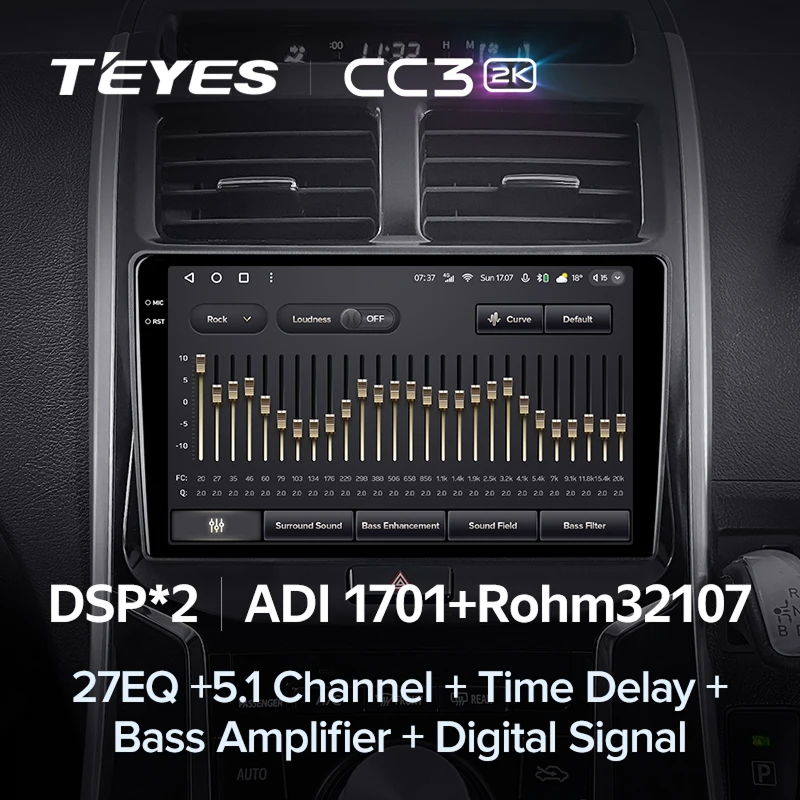 Штатная магнитола Teyes CC3 2K 4/32 Toyota Sai K10 (2013-2017)