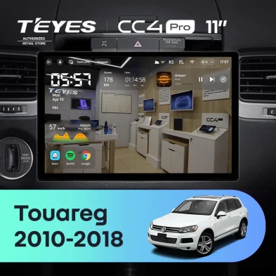 Штатная магнитола Teyes CC4 Pro 12/256 Volkswagen Touareg FL NF (2010-2018) (11")