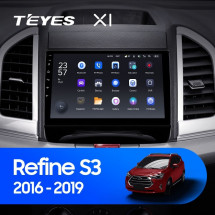 Штатная магнитола Teyes X1 4G 2/32 JAC Refine S3 (2016-2019)