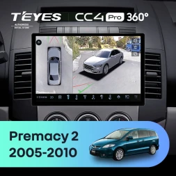 Штатная магнитола Teyes CC4 Pro 360 12/256 Mazda Premacy 2 (2005-2010) (11")