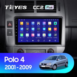 Штатная магнитола Teyes CC2 Plus 4/32 Volkswagen Polo Mk4 (2001-2009) F2