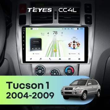 Штатная магнитола Teyes CC4L 6/64 с DTS Hyundai Tucson 1 (2004-2009) F1