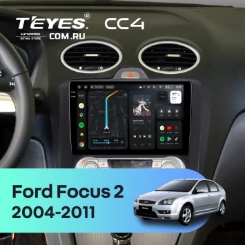 Штатная магнитола Teyes CC4 6/64 Ford Focus 2 (2004-2011) (черная) F2
