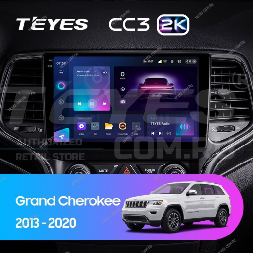 Штатная магнитола Teyes CC3 2K 6/128 Jeep Grand Cherokee WK2 (2013-2020) — 