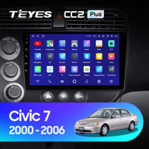 Штатная магнитола Teyes CC2 Plus 6/128 Honda Civic 7 (2000-2006)