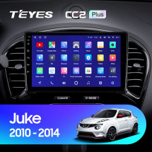 Штатная магнитола Teyes CC2L Plus 1/16 Nissan Juke (2010-2014)