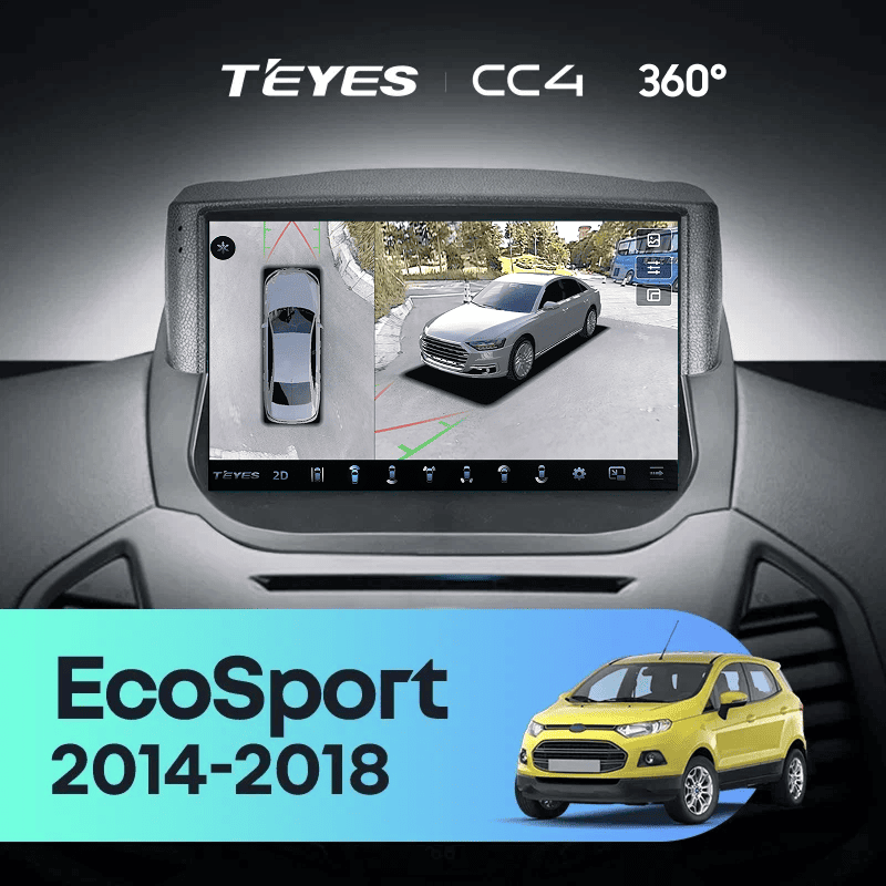 Штатная магнитола Teyes CC4 360 8/128 Ford EcoSport (2014-2018) F1