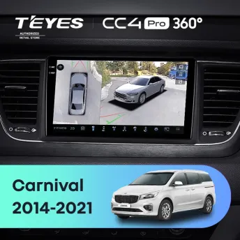 Штатная магнитола Teyes CC4 Pro 360 12/256 Kia Carnival YP (2014-2021) F1 Тип-B